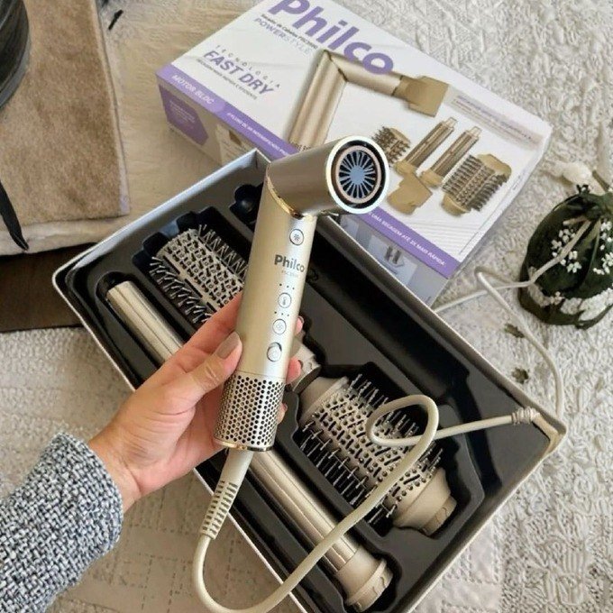 Secador De Cabelos Philco 4 Em 1 Dobrável 220v + Frete Grátis