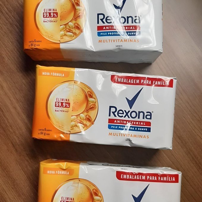 Kit com 6 Sabonetes Rexona Multivitaminas 84g
