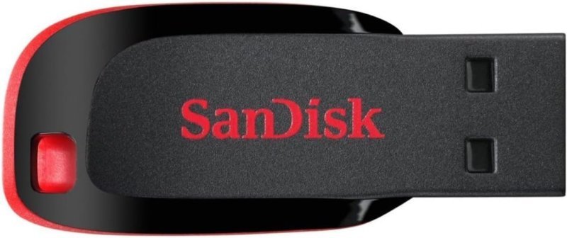 Pen Drive Cruzer Blade, SanDisk, 64GB, SDCZ60-064G-B35, Preto