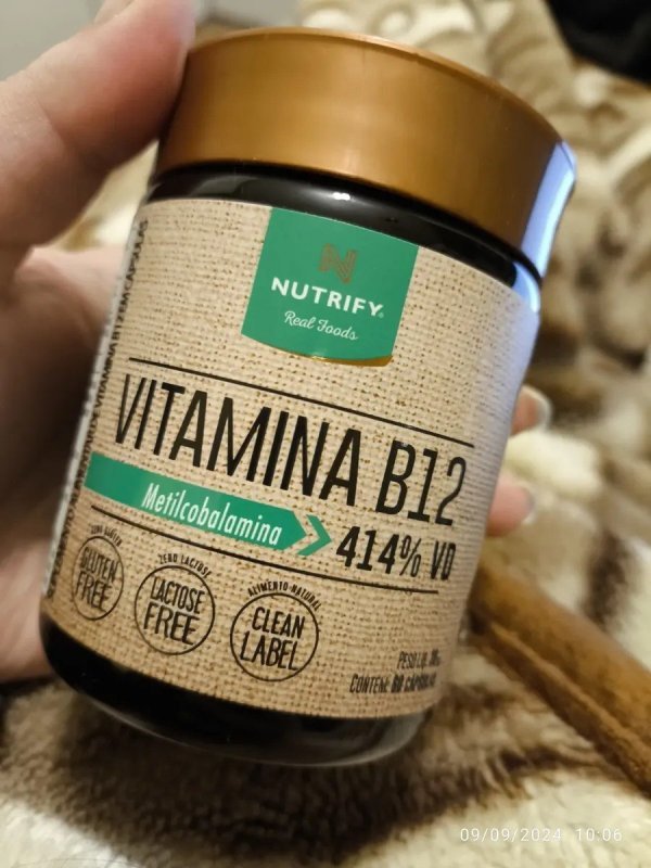 Vitamina B12 60 Cápsulas Nutrify + Frete Grátis