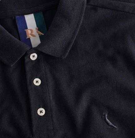 Camisa Polo Reserva Essence Básica Preto Liso M