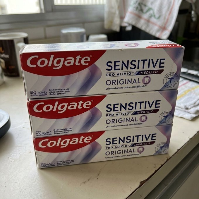 Colgate Sensitive Pro Alívio Imediato Creme Dental 3x 90g + Frete Grátis