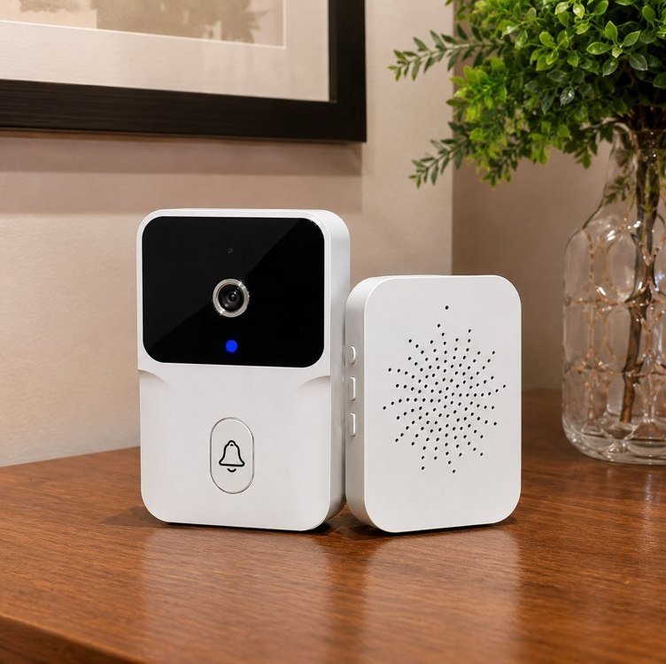 Campainha Inteligente Wi-fi Câmera 480p Áudio 2 Vias Visão Noturna