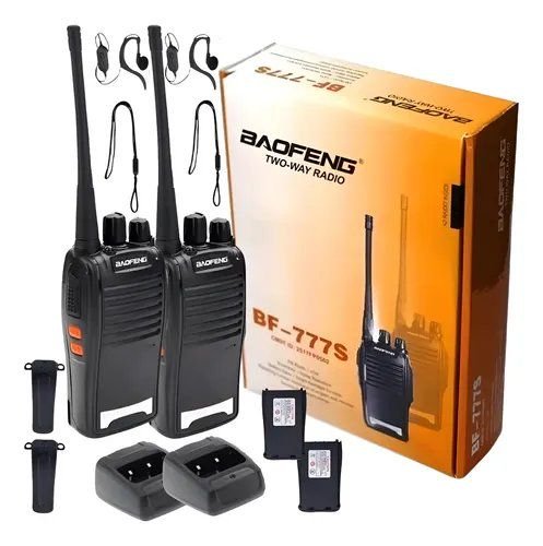 Kit Par Rádio Baofeng 777s 16 Canais