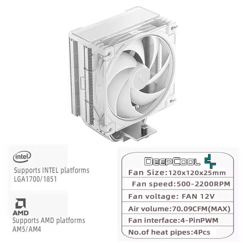 Air Cooler AG400 G2 aRGB 70CFM DeepCool AG 400