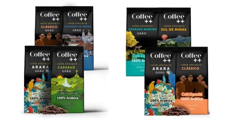 Kit 4 un. Coffee++ Café Especial Em Grãos