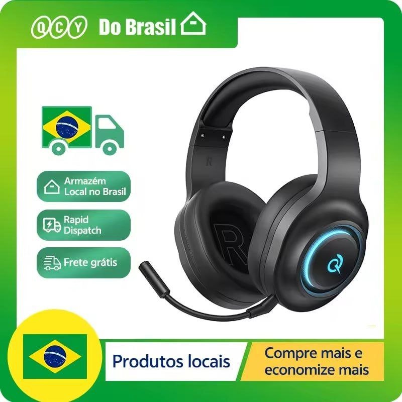 Headset Gamer QCY Heroad V200 Wireless