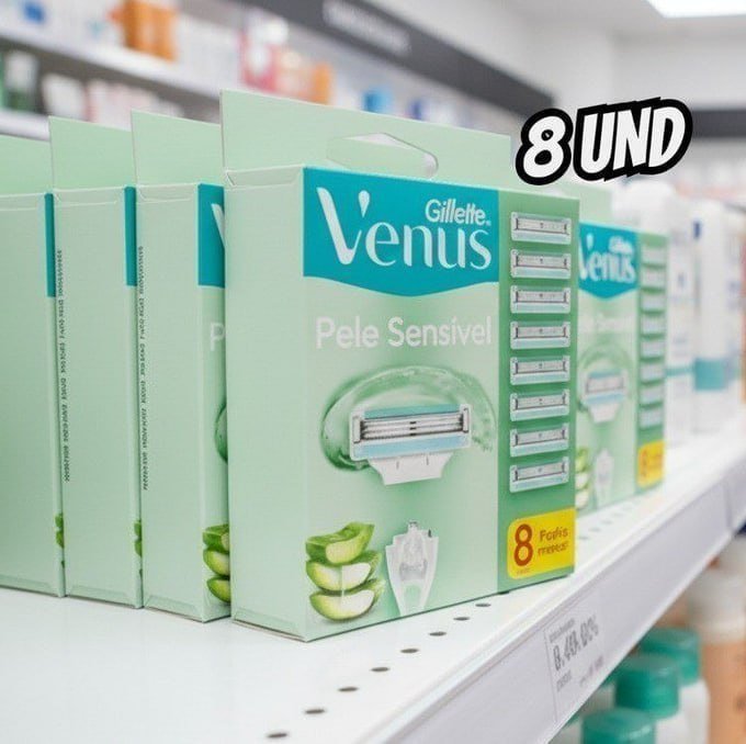 Carga Gillette Vênus Pele Sensível c/ Aloe Vera