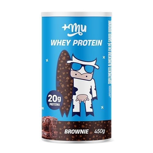 Mu Pote Whey Concentrado Sabor Brownie 20g Proteína - 450g