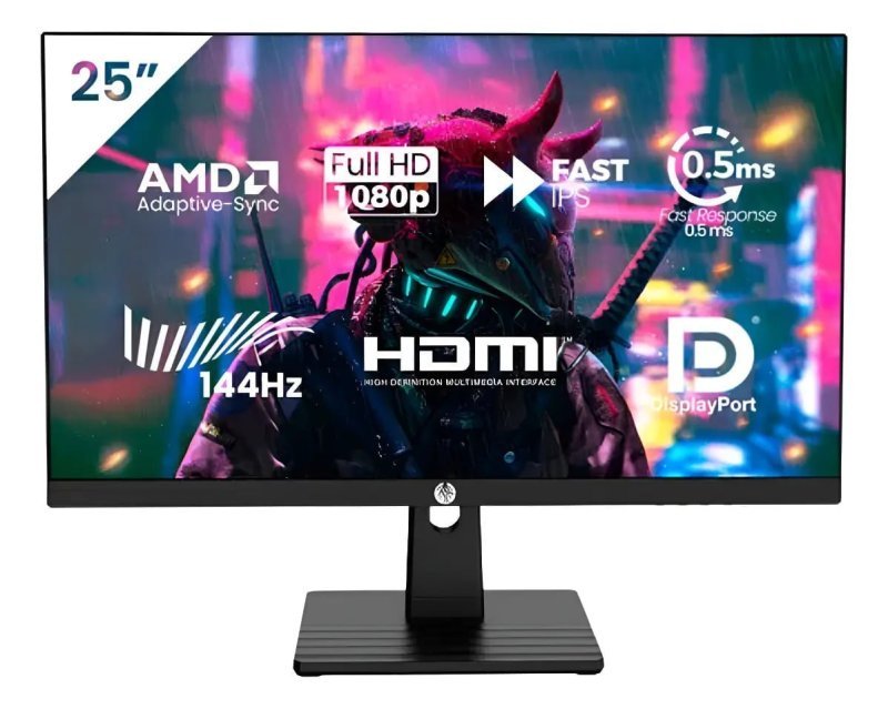 Monitor Gamer Haiz 25'' Ips Fhd 144hz 0.5ms Hdmi Dp Vesa