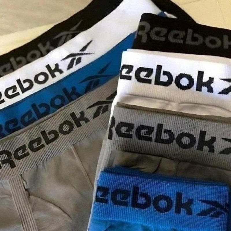 Kit 6 Cuecas Boxer Reebok Microfibra Sem Costura Original