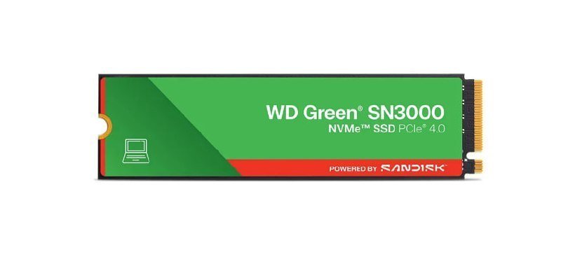 Ssd 1Tb M.2 NVMe PCIe 4.0 Western Digital Sn3000 5000Mb/s