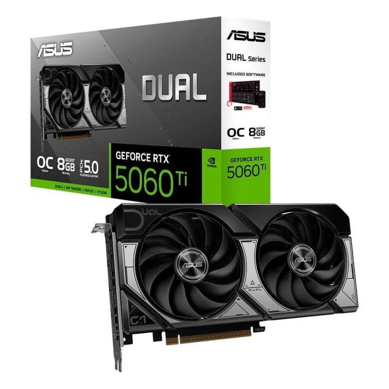 Placa de Vídeo ASUS RTX 5060 TI DUAL O8G NVIDIA GeForce