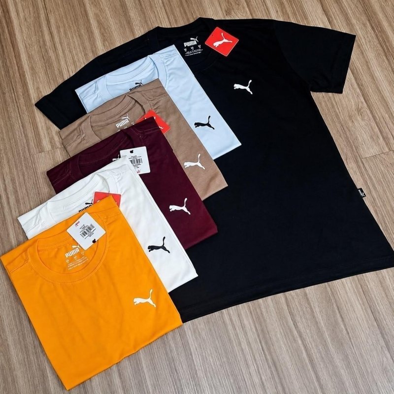 Camiseta Ess Small Puma Logo Poly Tee Masculina