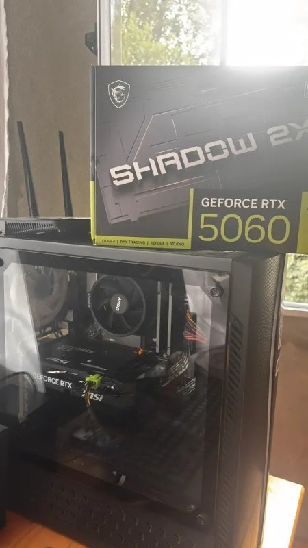 Placa de vídeo msi geforce rtx 5060 shadow 2x oc 8gb gddr7 128-bit + Frete Grátis