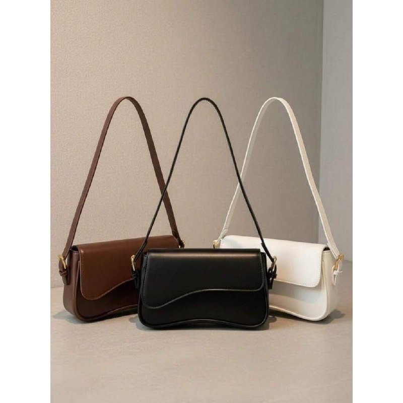 Kit 3 Bolsa feminina Assimétrica com regulagem nas alças