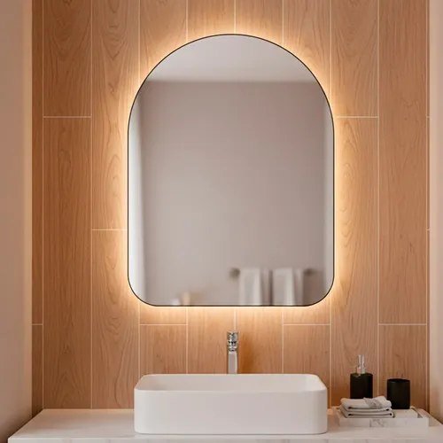 Espelho Orgânico Capela Led 44x64 Para Sala Quarto Banheiro