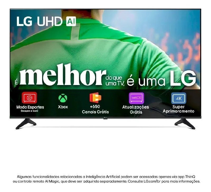 Smart Tv Lg Uhd Ai Ua75 65 polegadas Hdr10 Pro