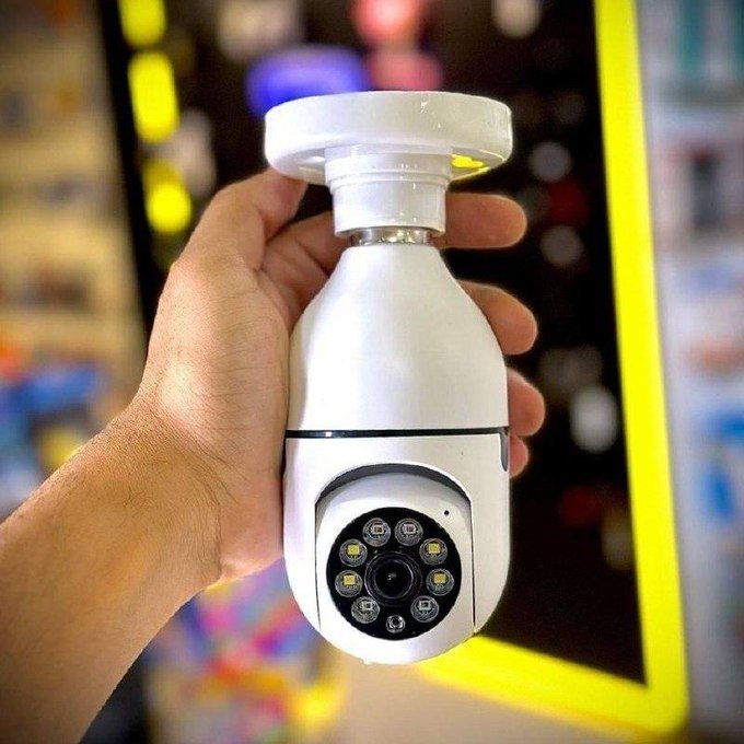 Câmera de Segurança Lâmpada Wifi IP App Yoosee Visão Noturna