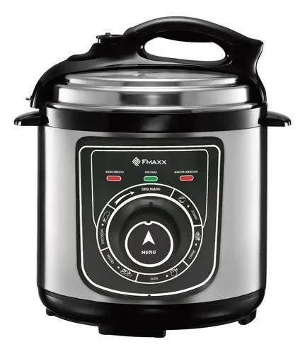 Panela De Pressão Elétrica Fmaxx Chef 4 Litros 800w Prateado 60hz