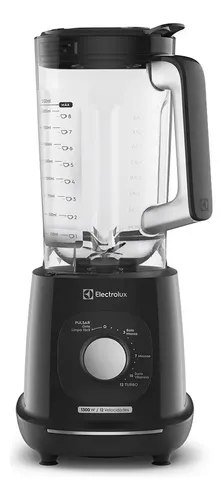 Liquidificador Electrolux 1300W de Potência com 3.2 Litros de Capacidade 12 Velocidades 6 Lâmina TriForce e Pés Antiderrapantes EBL1300 Preto