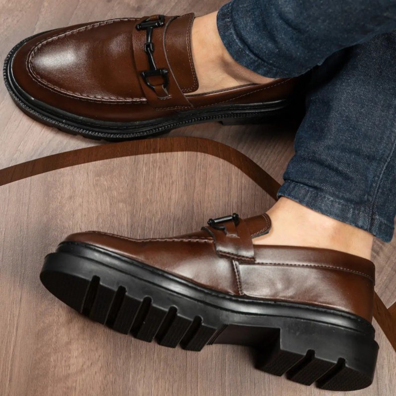 Sapato Social Masculino Mocassim Adulto Tratorado Moderno (37 a 46)