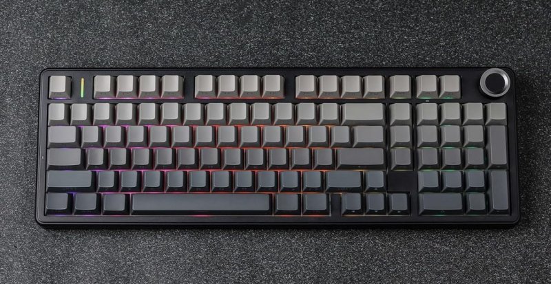 Teclado Mecânico Aula F99 Pro Tri-mode 8000mAh, Hot Swappable + Knob