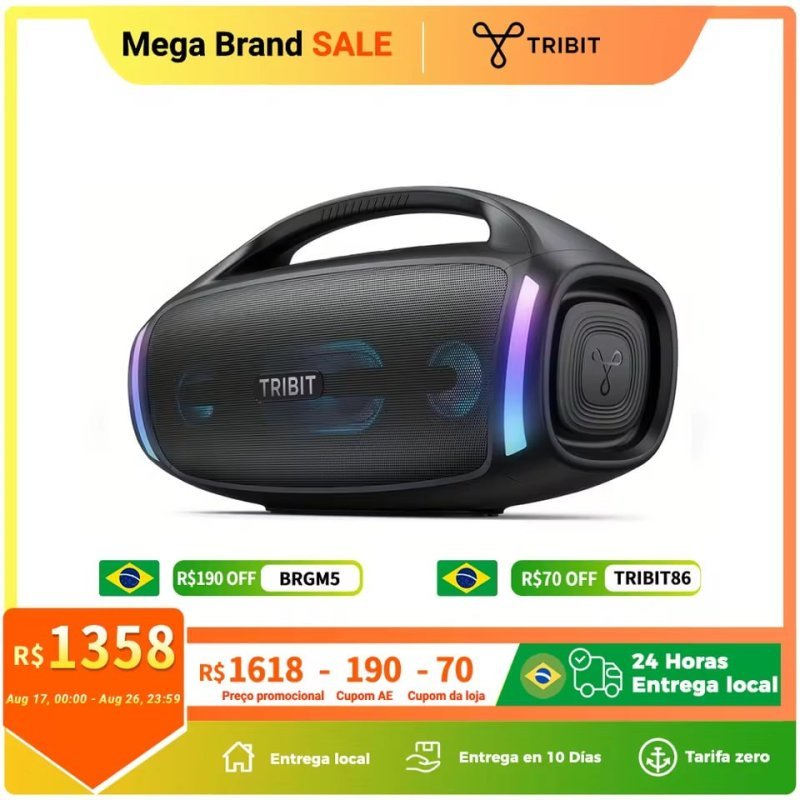 TRIBIT StormBox Blast 2 Bluetooth Speaker, 200W