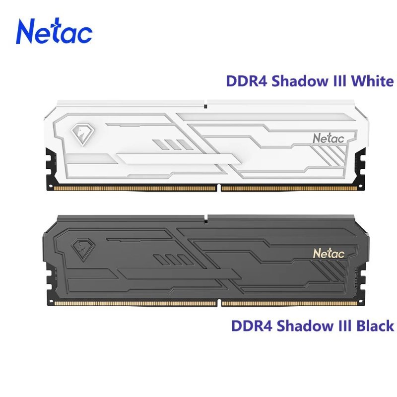16GB Memória Ram Netac Shadow III DDR4 2x8GB 3200MHz
