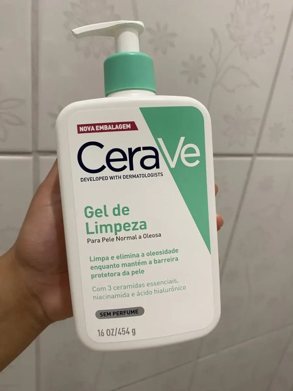 CeraVe Gel de Limpeza Facial p/ Pele Normal a Oleosa 454ml