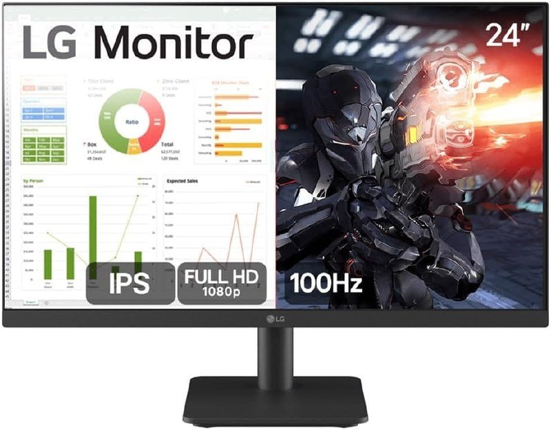 Monitor LG 24" LED (IPS) 100Hz Full HD 24MS500-B