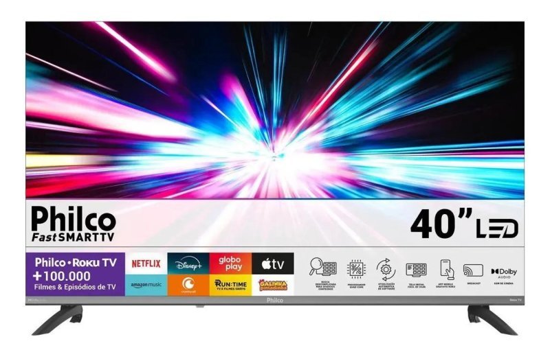 Smart TV Philco 40” Full HD Roku P40VIK