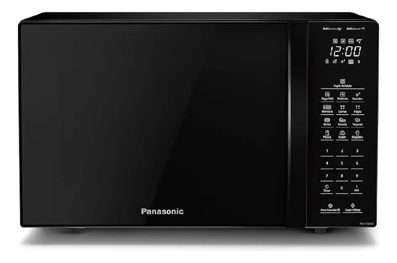 Panasonic Microondas Dupla Refeição 34L Black Glass