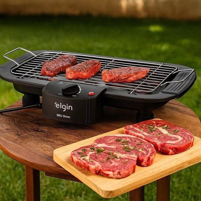 Churrasqueira Elétrica De Mesa Elgin 110V + Frete Grátis