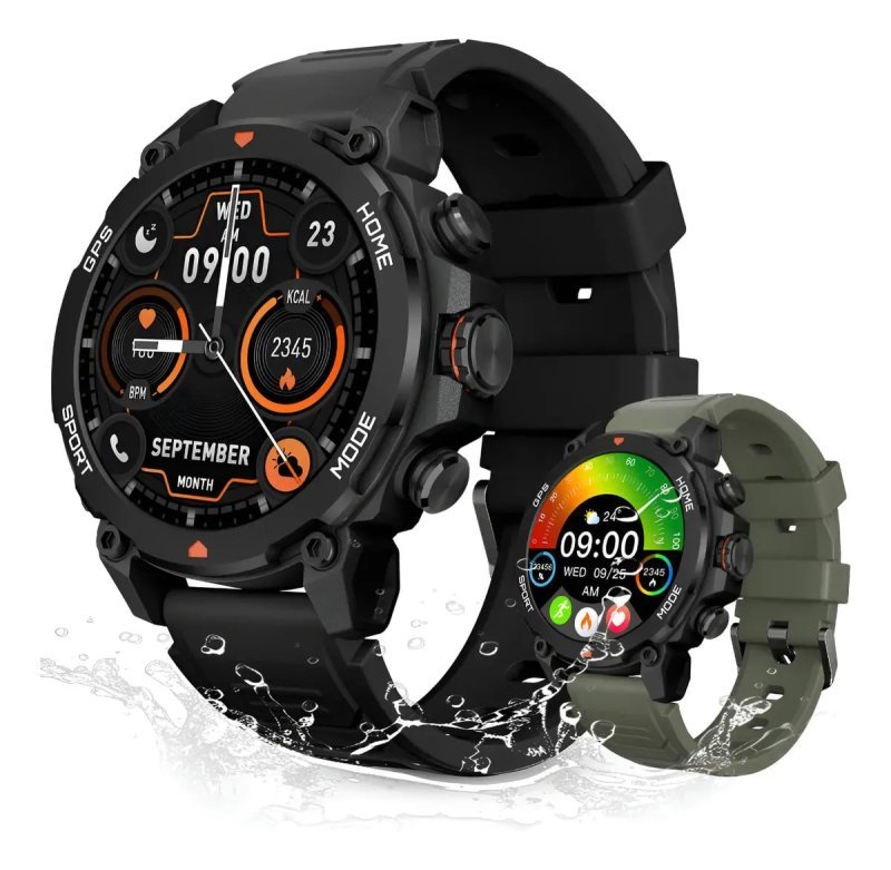 Relógio Smartwatch Aurafit Trek1 com GPS – À Prova D’Água 5ATM