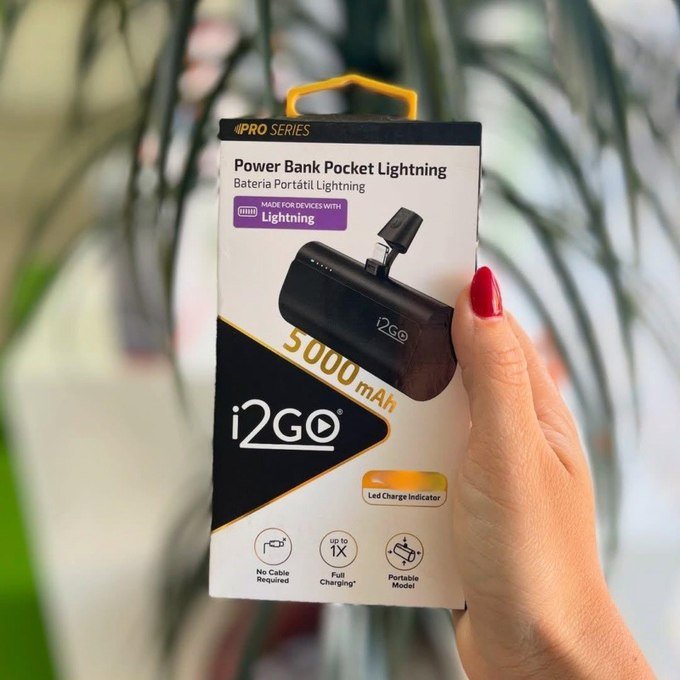 Carregador Portátil i2go 5000mAh Lightning + Frete Grátis
