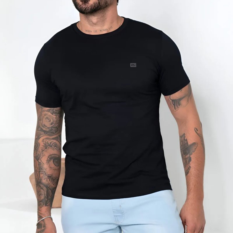 Camiseta Básica Masculina Slim Koenig 100% Algodão