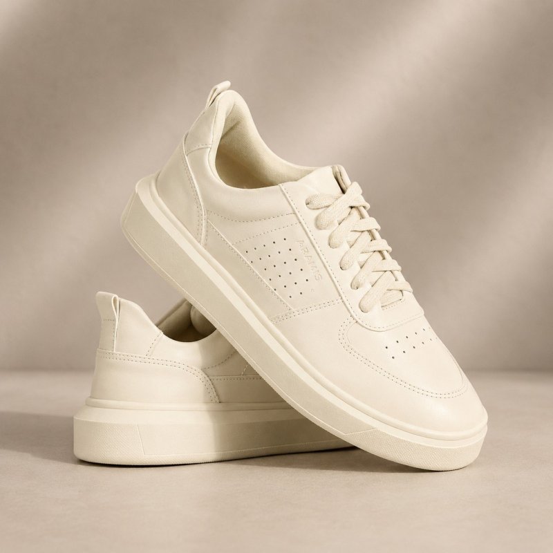 Tênis Aramis Masculino Basico Baixo Leve Elegante Social Off White (38 a 44)