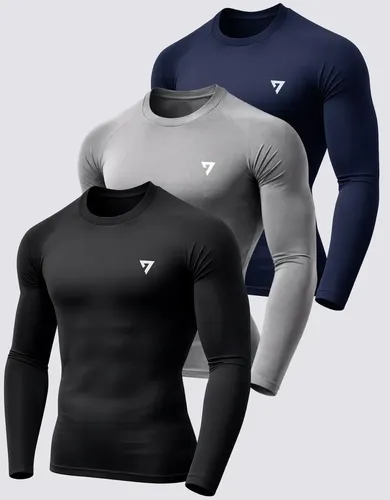 Kit 3 Camisetas Térmicas Masculina Segunda Pele Camisa UV50