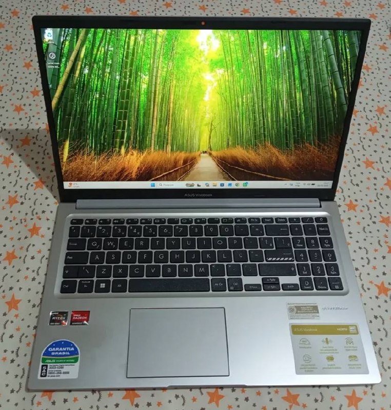 Notebook ASUS Vivobook 15 M1502, AMD Ryzen 7, 8 GB RAM, 512 GB SSD, KeepOS Linux, Cool Silver - M1502YA-NJ611