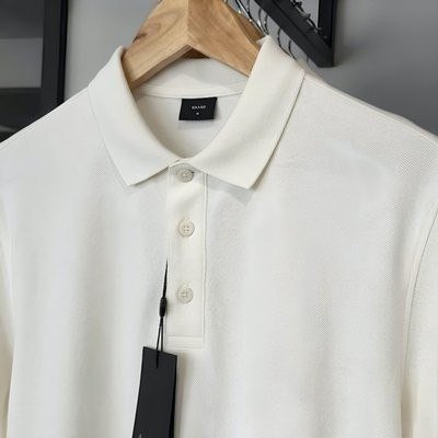 Polo Aramis Manga Curta Algodão Piquet Mescla Básica Branco (P ao XXG)