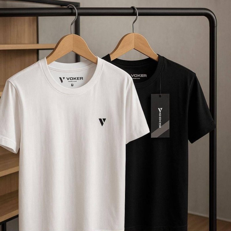 Camiseta Masculina Camisas Slim Voker 100% Algodão Atacado (P ao GG)