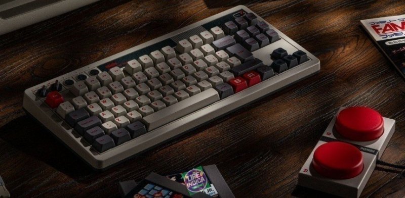 Teclado Mecânico Retrô sem fio 8BitDo com 87 teclas