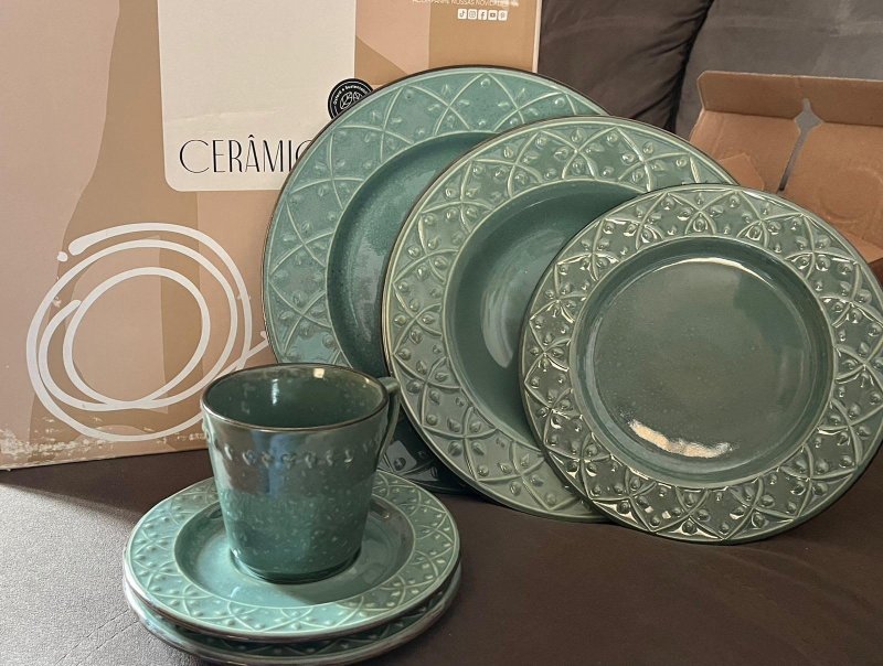 Ap. De Jantar/cha 20pcs - M. Order - Malaquita - Nk70-7311 com Frete Grátis