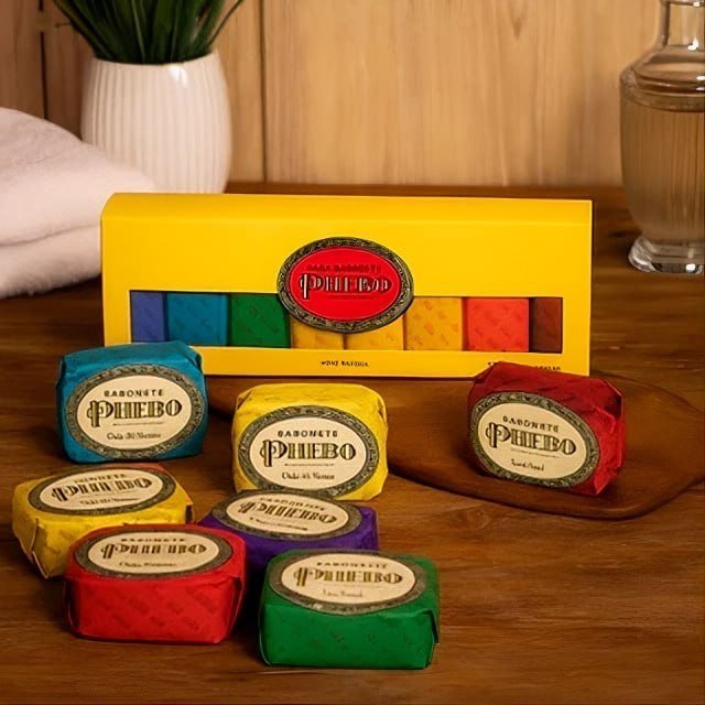 Kit 08 un. Sabonete PHEBO Amarelo 90g