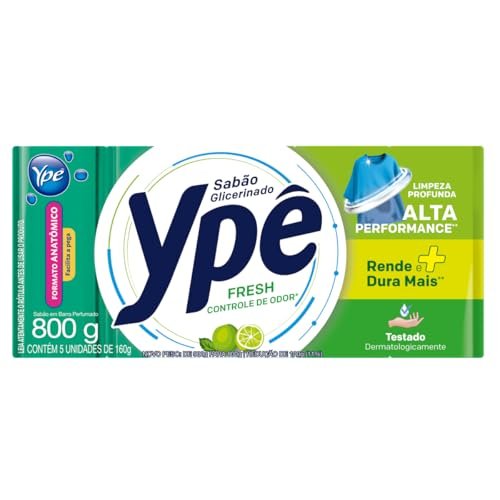 Ypê Sabão em Barra Fresh 900g - 5 unidades de 180g