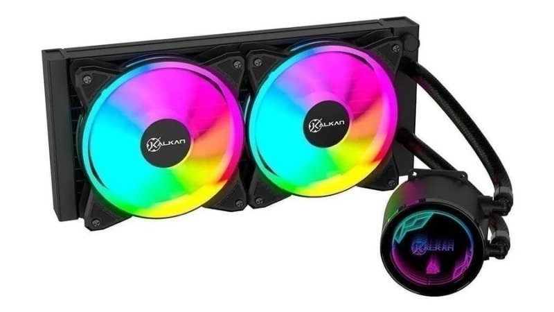 Water Cooler Kalkan Iota V2 240 Rgb 240mm Tdp 250w Preto
