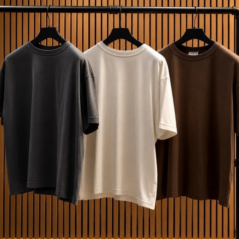 Kit 3 Oversized Masculina Stretwear Básica Lisa Premium