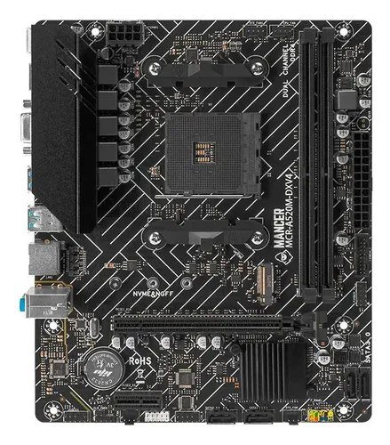 Placa Mãe Mancer A520m Dx, Ddr4 Amd Am4 M-atx Amd A520