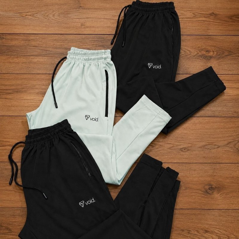 Kit 3 Calças Jogger Masculinas De Tactel Com Elastano Ziper
